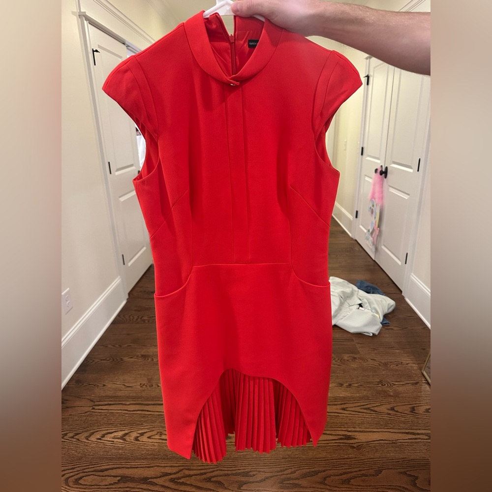Karen Millen Vibrant Red High Low Dress